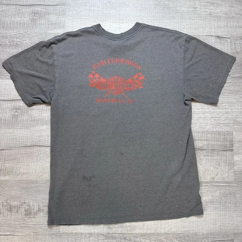 Lot of 4 Harley Davidson Short Sleeve T-Shirts Bundle Men's Size Large Dbl Sided